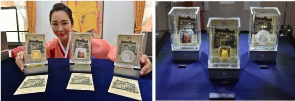 ‘주미대한제국공사관 기념메달’ 실물 공개 사진. (사진=한국조폐공사)