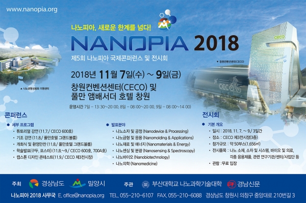 ‘NANOPIA 2018’ 홍보 포스터. (사진=경상남도)