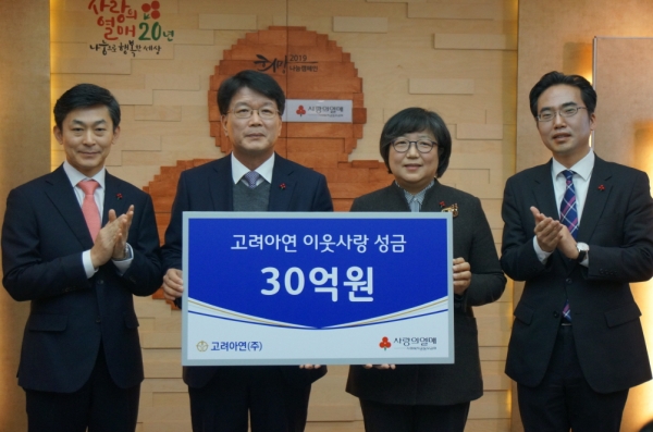 왼쪽에서 두 번째 고려아연 이제중 사장