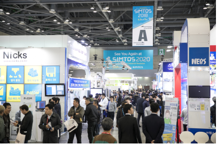 SIMTOS 2018 전시회 전경. (사진=한국공작기계산업협회)