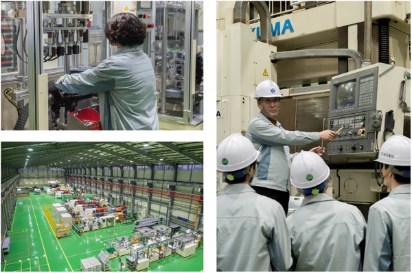 UNIST와 제조 빅데이터 분석과 AI 적용을 진행하고 있는 울산지역 제조업체 현장. (사진=UNIST)