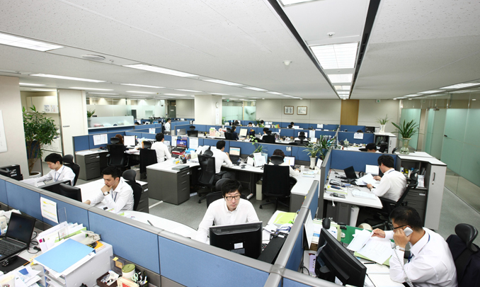 현대비앤지스틸 서울사무소 풍경