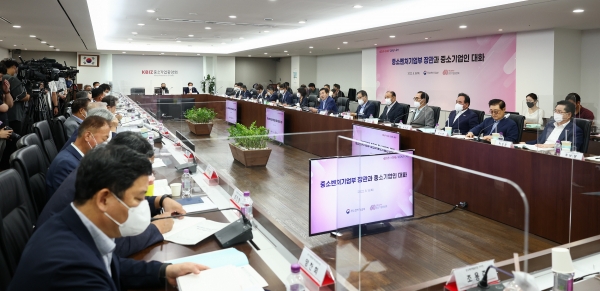 이영 중기부 장관 초청 중소기업인 간담회. (사진=중소기업중앙회)