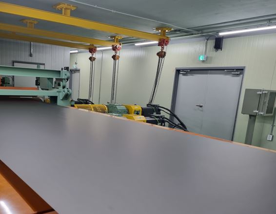 세아씨엠 군산 공장에서 국내 최초 양산에 성공한 'All Bio Mass 컬러강판' 