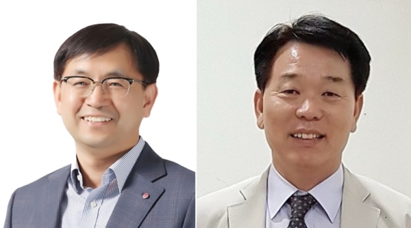 LG전자 백만인 책임연구원(좌)과 삼성텍 이태길 연구소장(우). (사진=과학기술정보통신부)