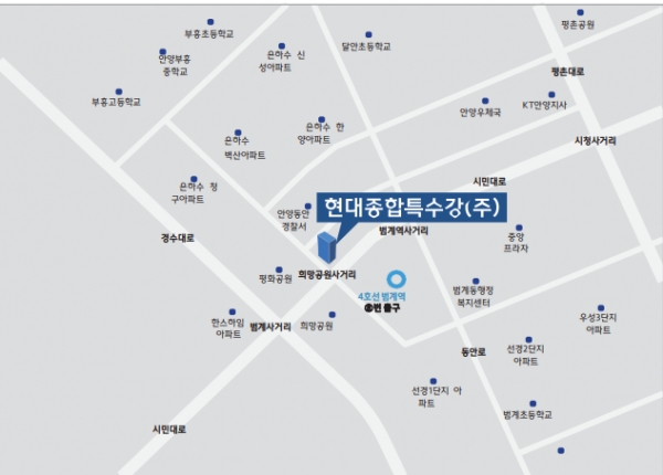 현대종합특수강 새 본사 약도. (출처=현대종합특수강)