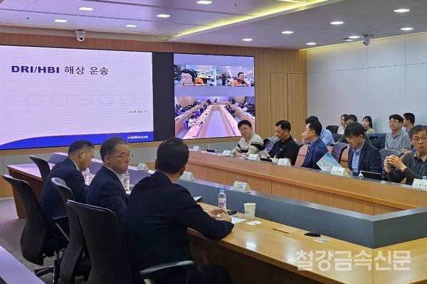 DRI 세미나에서 참석자들이 발제를 진행하고 있다. 포스코플로우 제공.