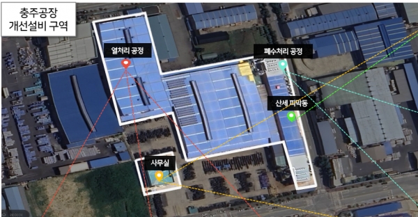 대호특수강 충주공장 개선설비 구역. (출처=대호특수강)