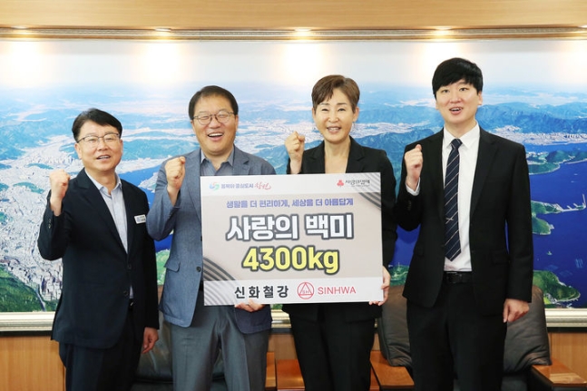 오른쪽에서 두번째 신화철강 정현숙 대표