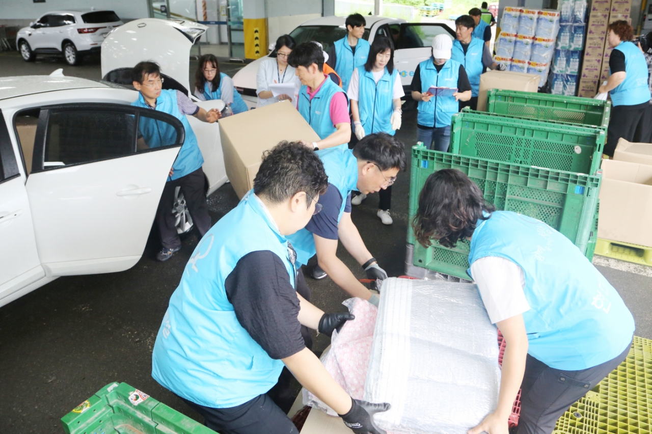 현대제철 당진제철소 시원한 여름나기 활동 사진./현대제철