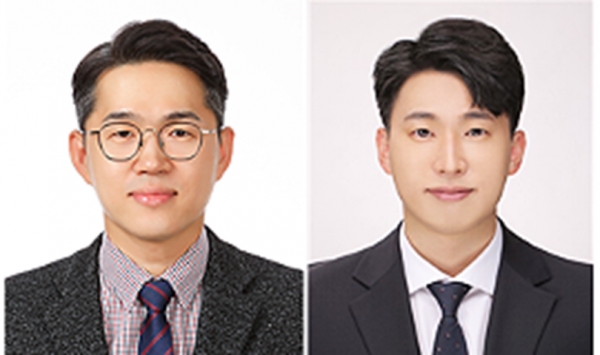 (왼쪽) 경북대 금속재료공학과 박귀일 교수, (오른쪽) 박현준 석사과정생. (사진=경북대)