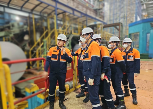 생산기술직 인턴사원 실습형 직무교육 모습. 포스코 제공.