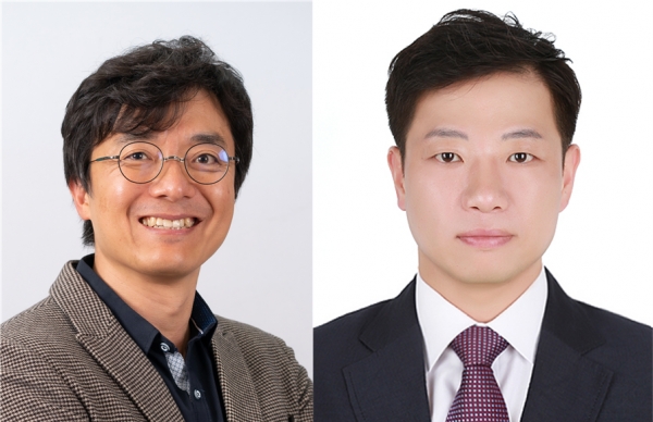 LG에너지솔루션 이재헌 상무(좌)와 영도산업 신진오 연구소장(우). (사진=과기정통부)