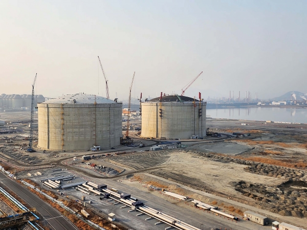 광양 제2LNG터미널 건설현장. /포스코홀딩스