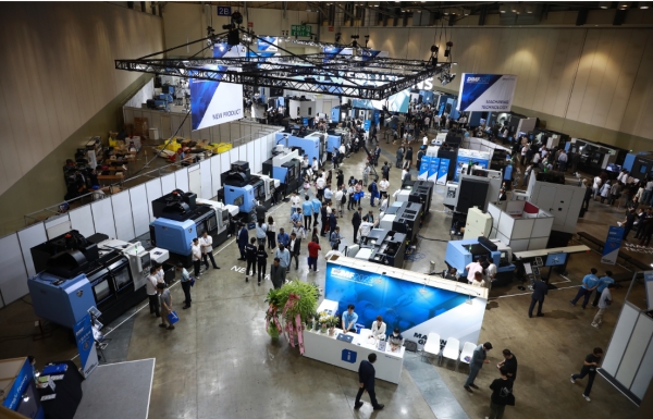 지난 2023년 개최된 DIMF 2023 행사장 내부 모습. (사진=DN솔루션즈)