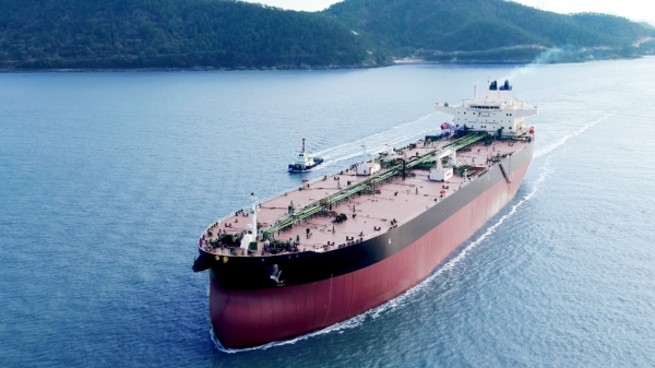 대한조선 수에즈막스급 원유운반선. /대한조선