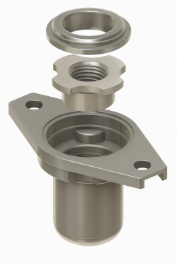 항공기 외판에 수천 개 이상 사용되는 너트 플레이트의 내부 구조 이미지. (사진=케이에스피스틸)