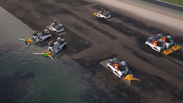 회수장비를 활용한 미래 방제 작업 구상도. (사진=KRISO)