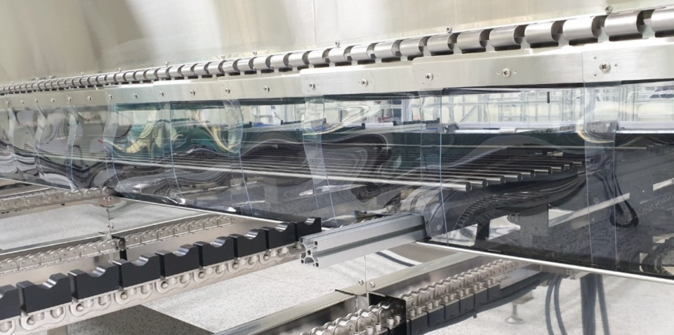 유에스티의 고순도 STS튜브 생산 현장